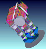 Detail of the optics used for the four simultaneous channels on the same detector for ROSS-2